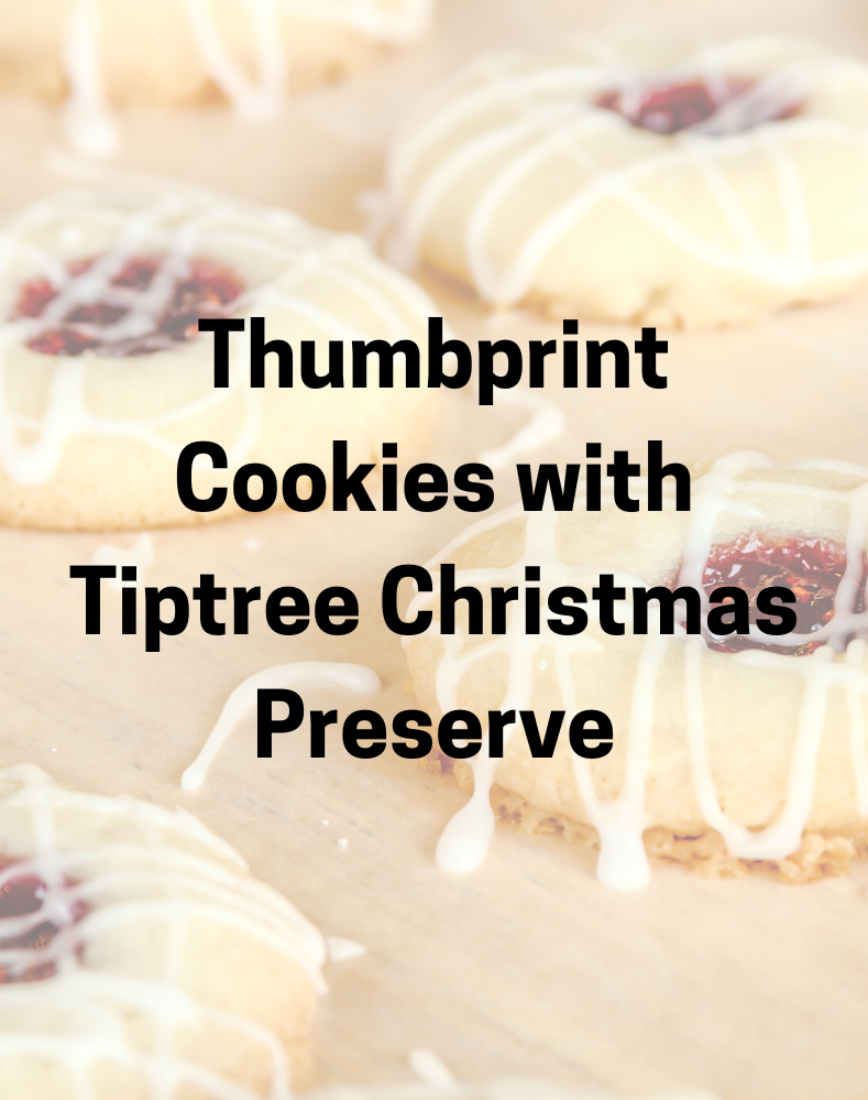 Thumbprint Cookies with Tiptree Christmas Preserve