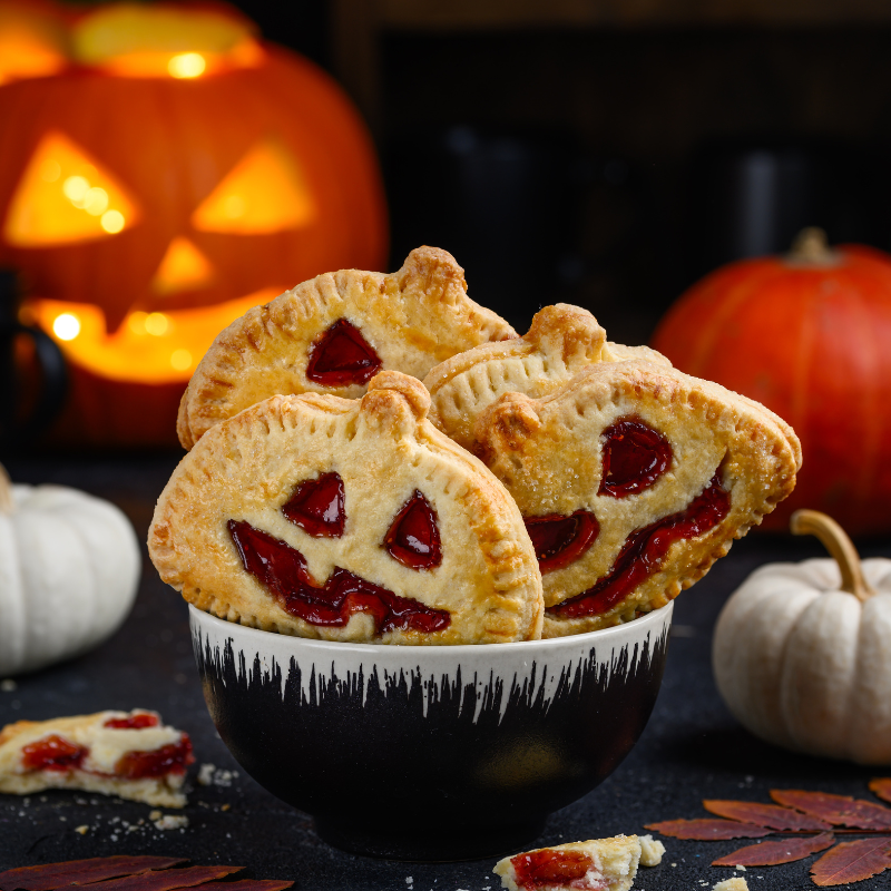 Pumpkin-Shaped Strawberry Hand Pies with Tiptree Strawberry Preserves