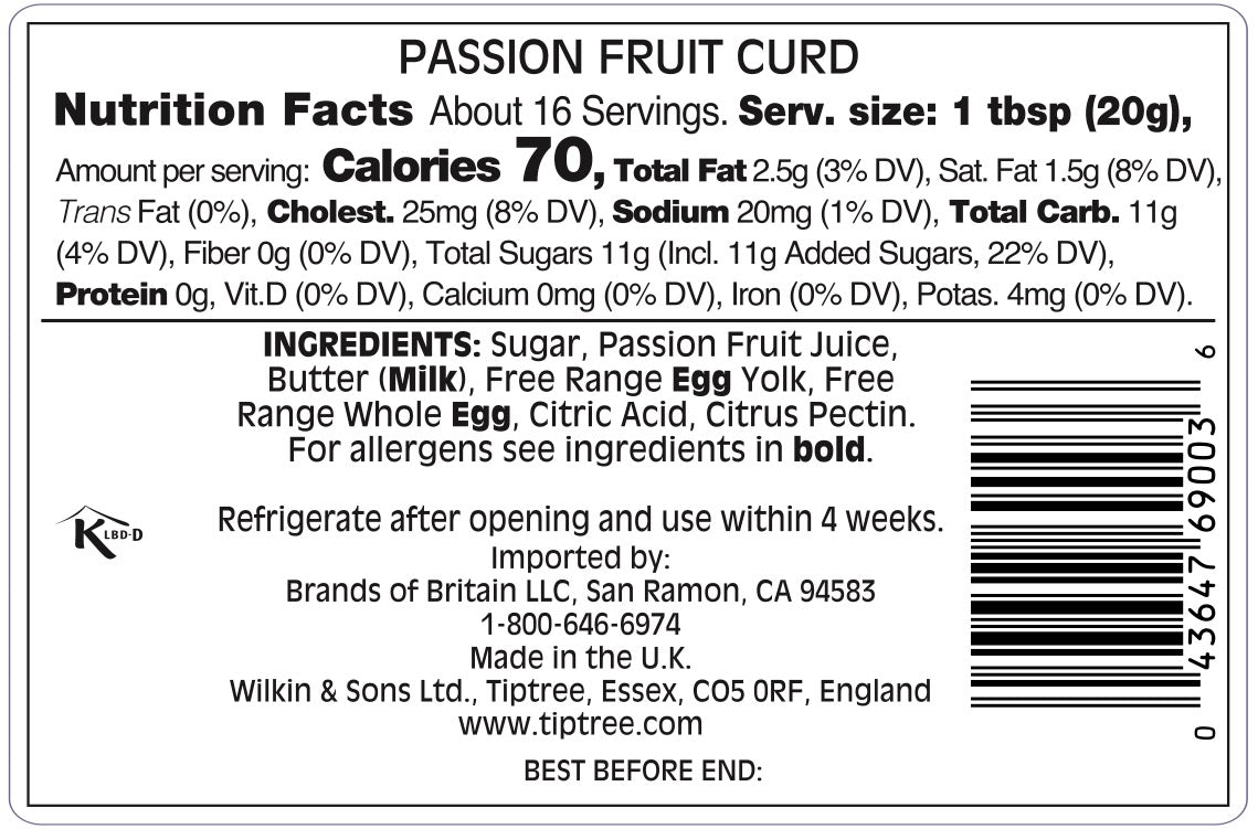 Passion Fruit Curd