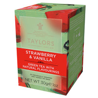 Taylors of Harrogate Strawberry & Vanilla Green Tea, 20 Count (Pack of 1)