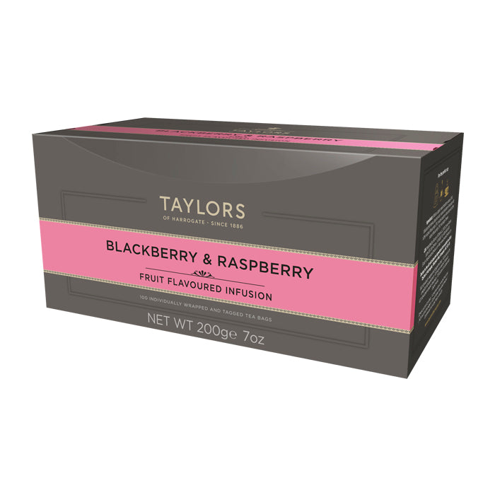 Taylors of Harrogate Blackberry & Raspberry Herbal Tea, 100 Count (Pack of 1)