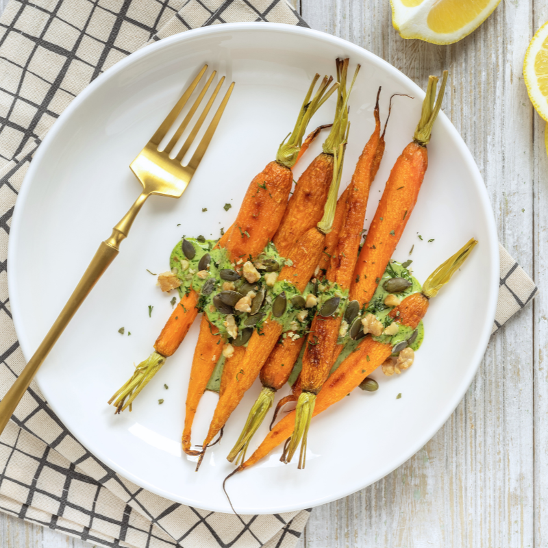 Tiptree Ginger-Glazed Roasted Carrots