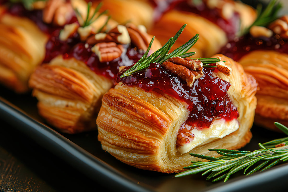 Cranberry Brie Bites using Tiptree Cranberry Cointreau