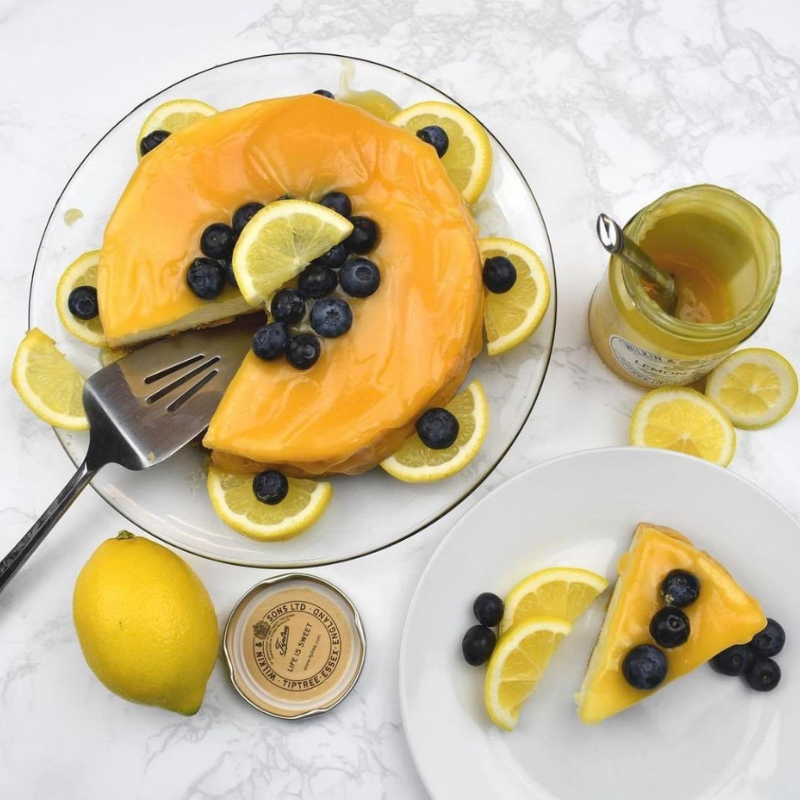 Lemon Cheesecake with Tiptree Lemon Curd