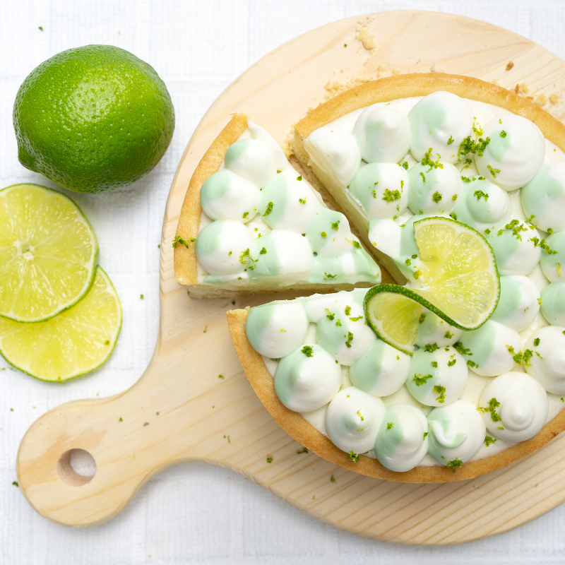 Lucky Lime Tart with Tiptree Lime Curd & Green Whipped Cream
