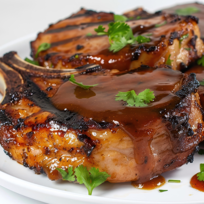 Pork Chops using Tiptree Black Currant