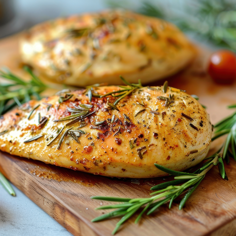 Roasted Chicken Breast with Rosemary and Tiptree Ginger