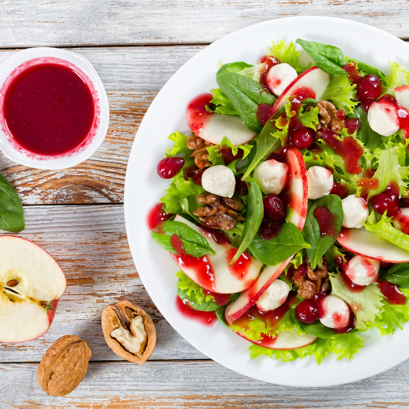 Cranberry Vinaigrette using Tiptree Wild Cranberry Sauce