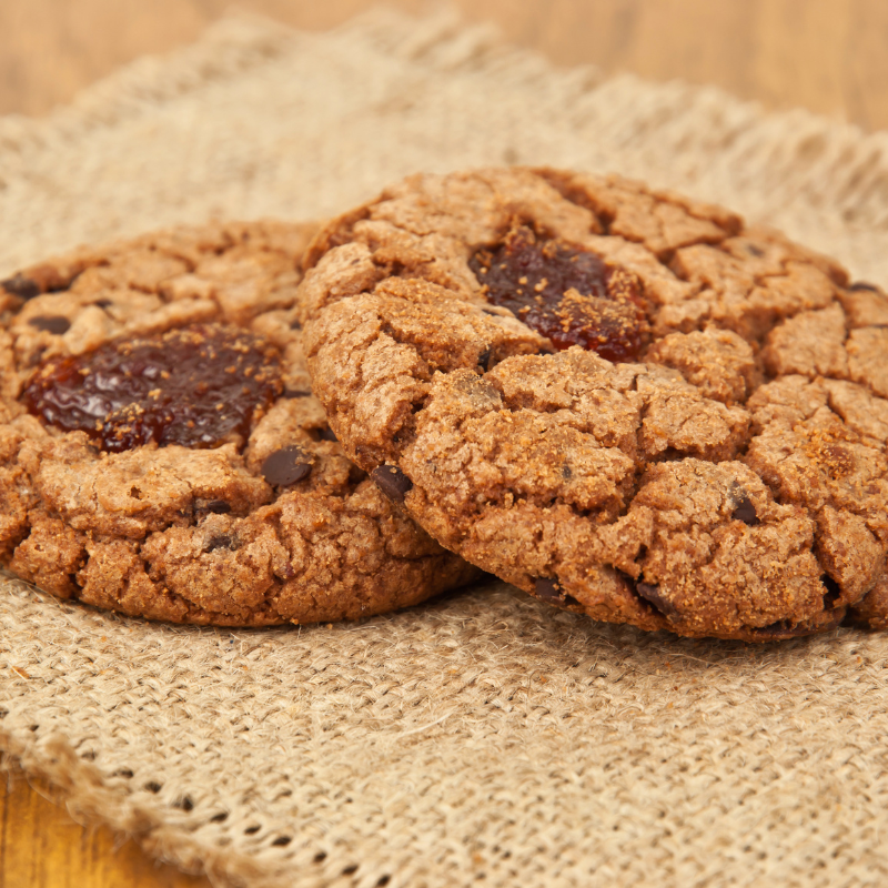 Jammy Gooseberry Oatmeal Cookies using Tiptree Green Gooseberry