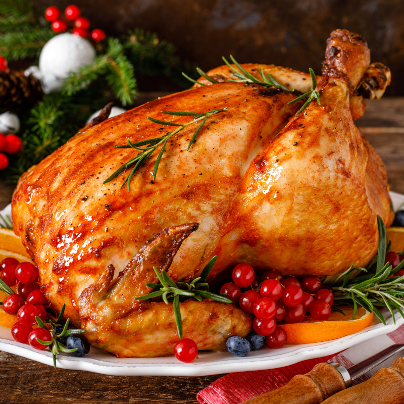 Holiday Turkey with Honey Orange Glaze using Tiptree Orange & Whiskey Marmalade