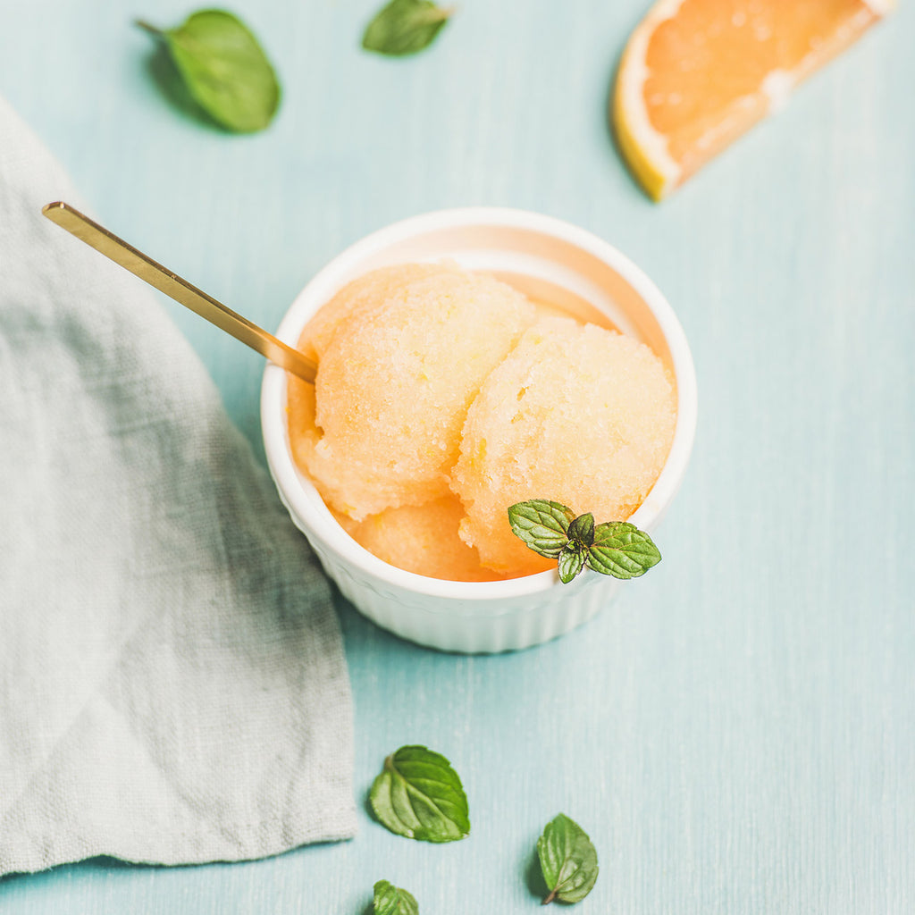 Seville Orange Ice Cream with Tiptree Orange Marmalade Brands of Britain