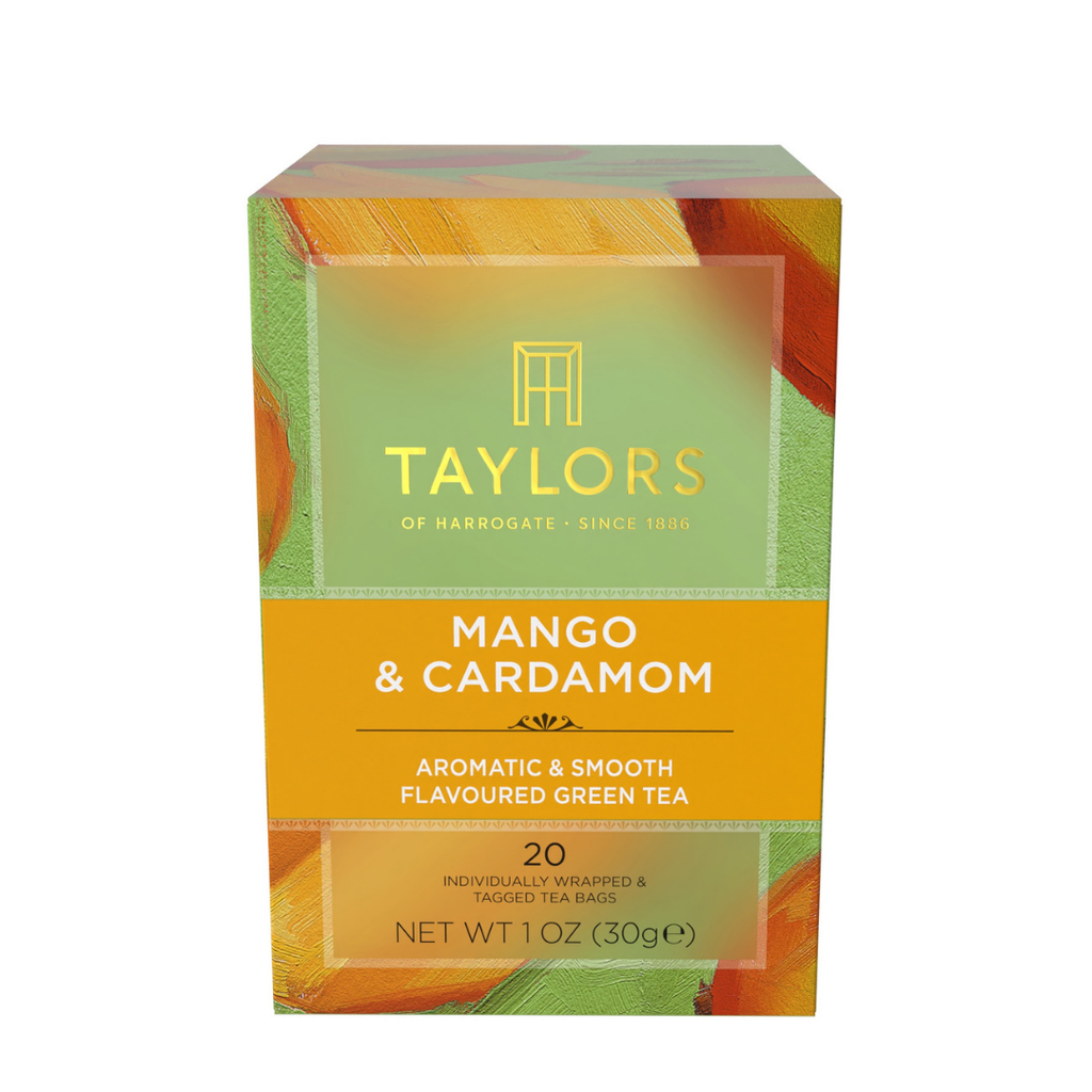Taylors of Harrogate Mango & Cardamom Green Tea, 20 Count – British Brands