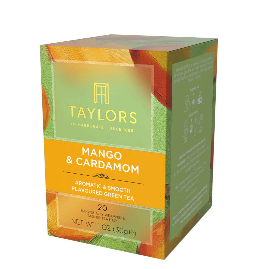 Taylors of Harrogate Mango & Cardamom Green Tea, 20 Count