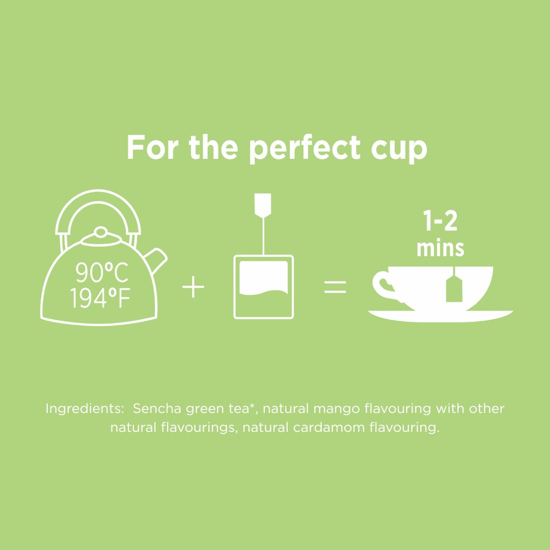 Taylors of Harrogate Mango & Cardamom Green Tea, 20 Count