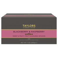 Taylors of Harrogate Blackberry & Raspberry Herbal Tea, 100 Count
