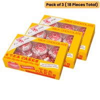 Tunnock's Tea Cakes Milk Chocolate (pack of 3 - 18 pieces)