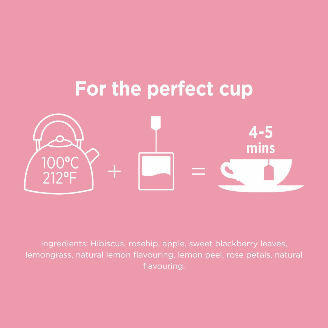 Taylors of Harrogate Rose Lemonade Infusion, 20 Teabags