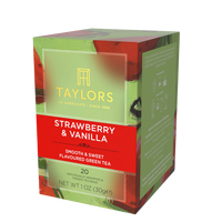 Taylors of Harrogate Strawberry & Vanilla Green Tea, 20 Count (Pack of 1)