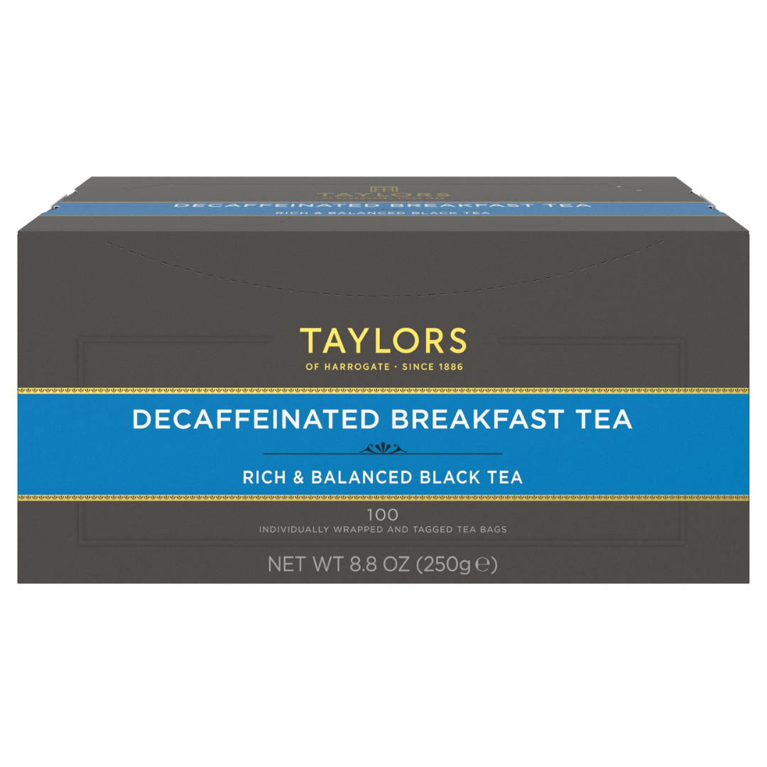 Taylors of Harrogate Decaffeinated Breakfast Tea, 100 Count