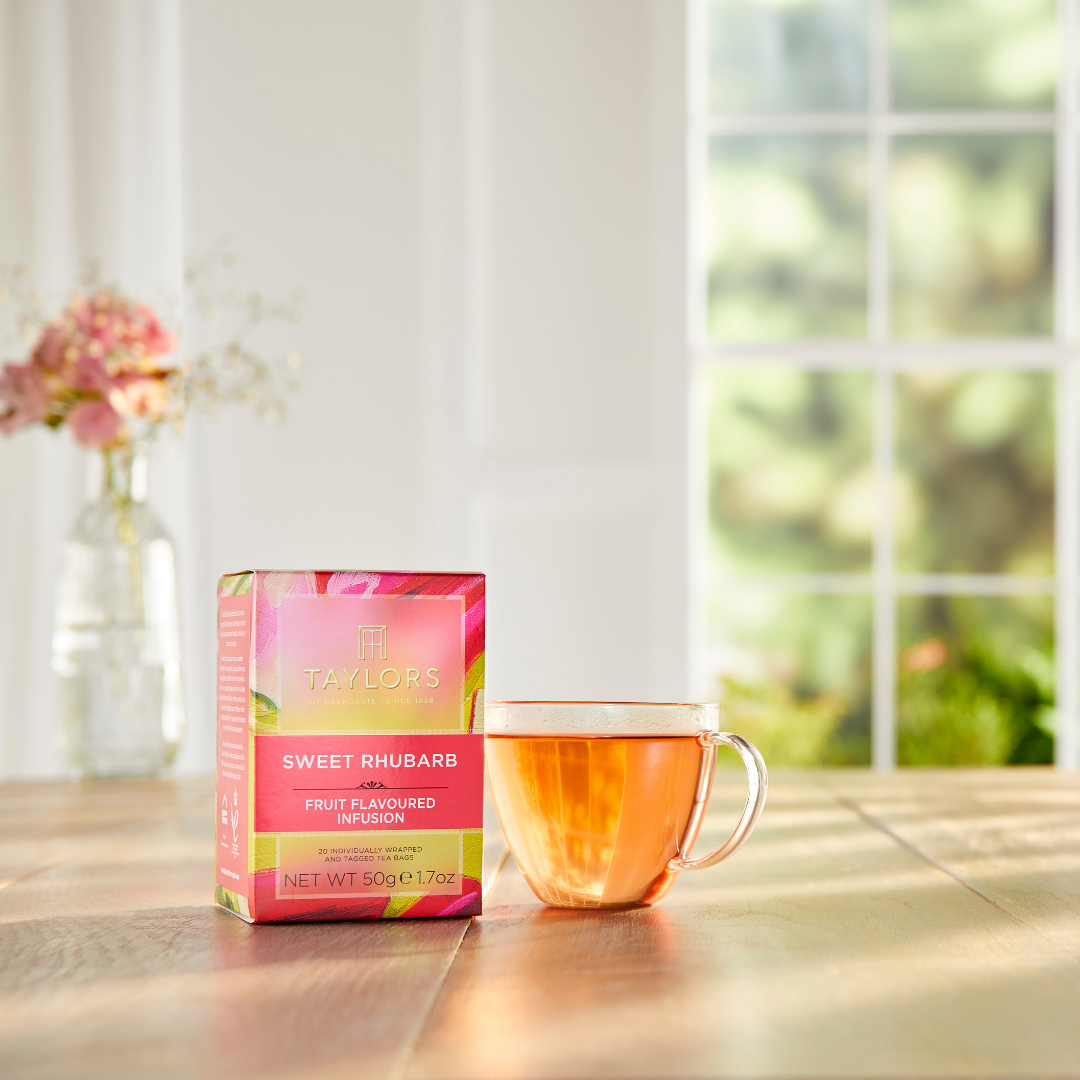 Taylors of Harrogate Sweet Rhubarb Infusion, 20 Count