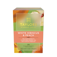 Taylors of Harrogate White Hibiscus & Peach Green Tea, 20 Count
