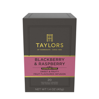 Taylors of Harrogate Blackberry & Raspberry Herbal Tea, 20 Count