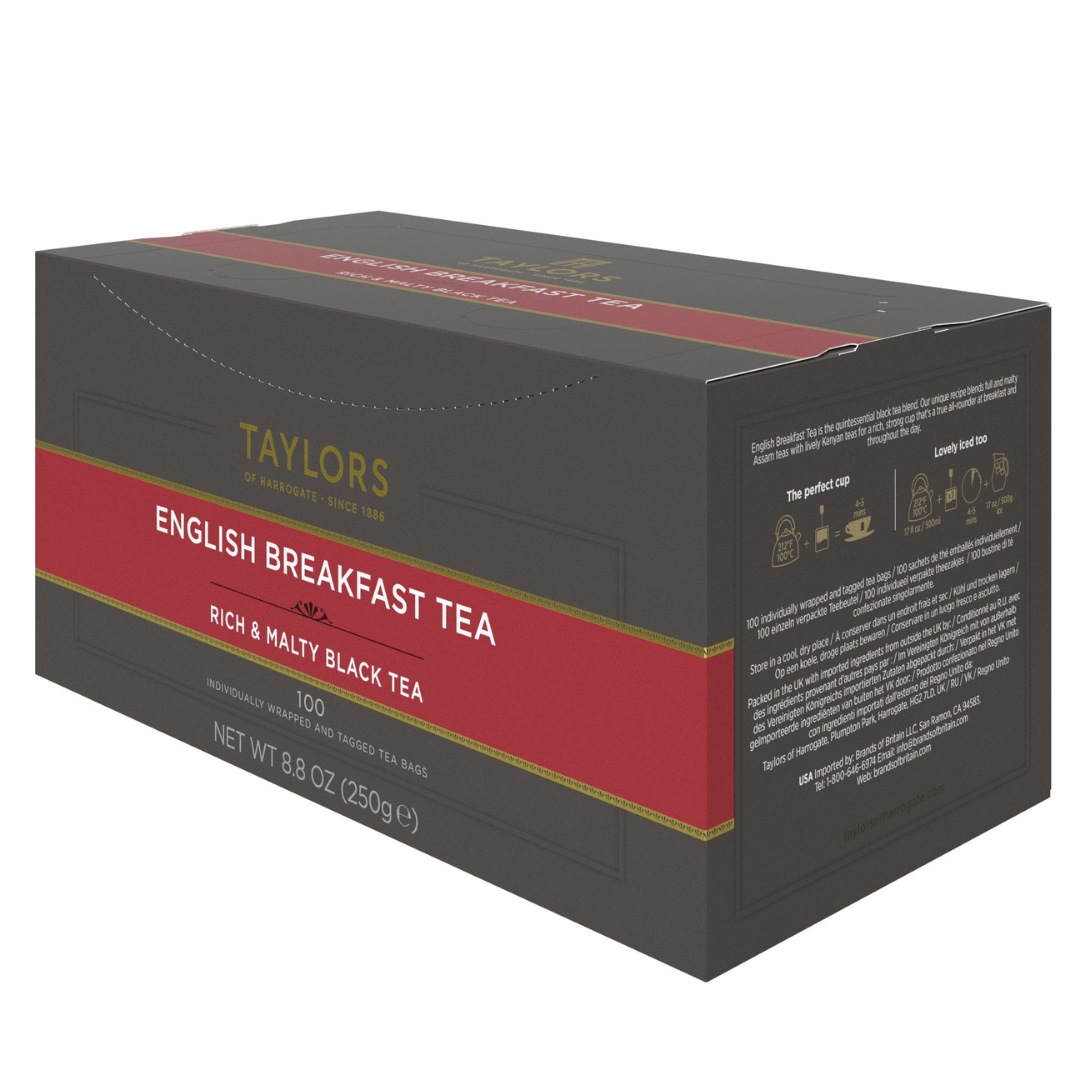 Taylors of Harrogate English Breakfast Tea, 100 Count