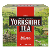 Yorkshire Tea, Red, Bagged Tea, 80 ct