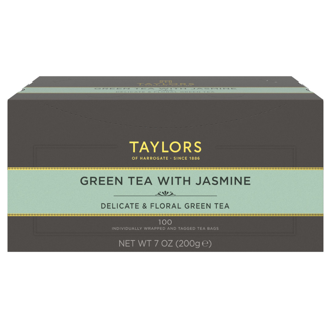 Taylors of Harrogate Green Tea with Jasmine, 100 Count