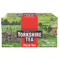 Yorkshire Tea, Red, Bagged Tea, 40 ct