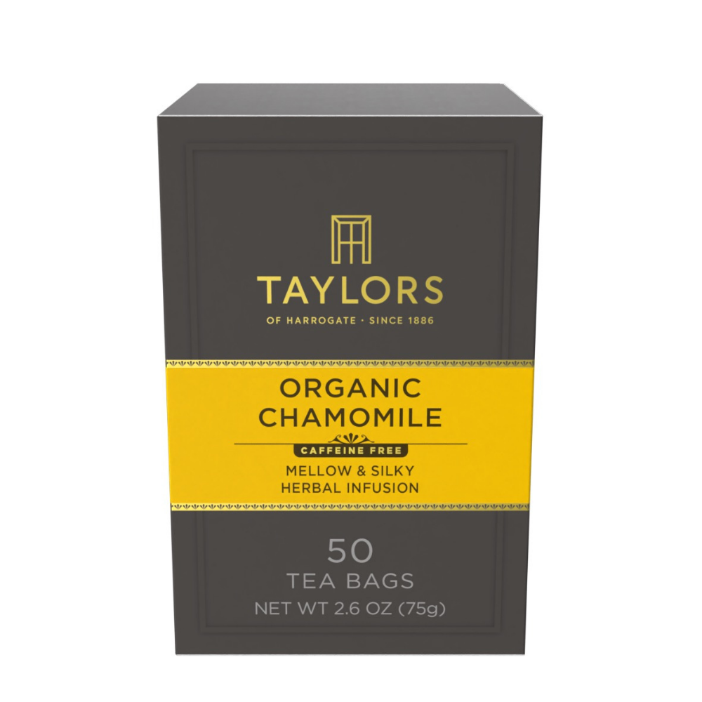 Taylors of Harrogate Organic Chamomile Herbal Tea, 50 Teabags