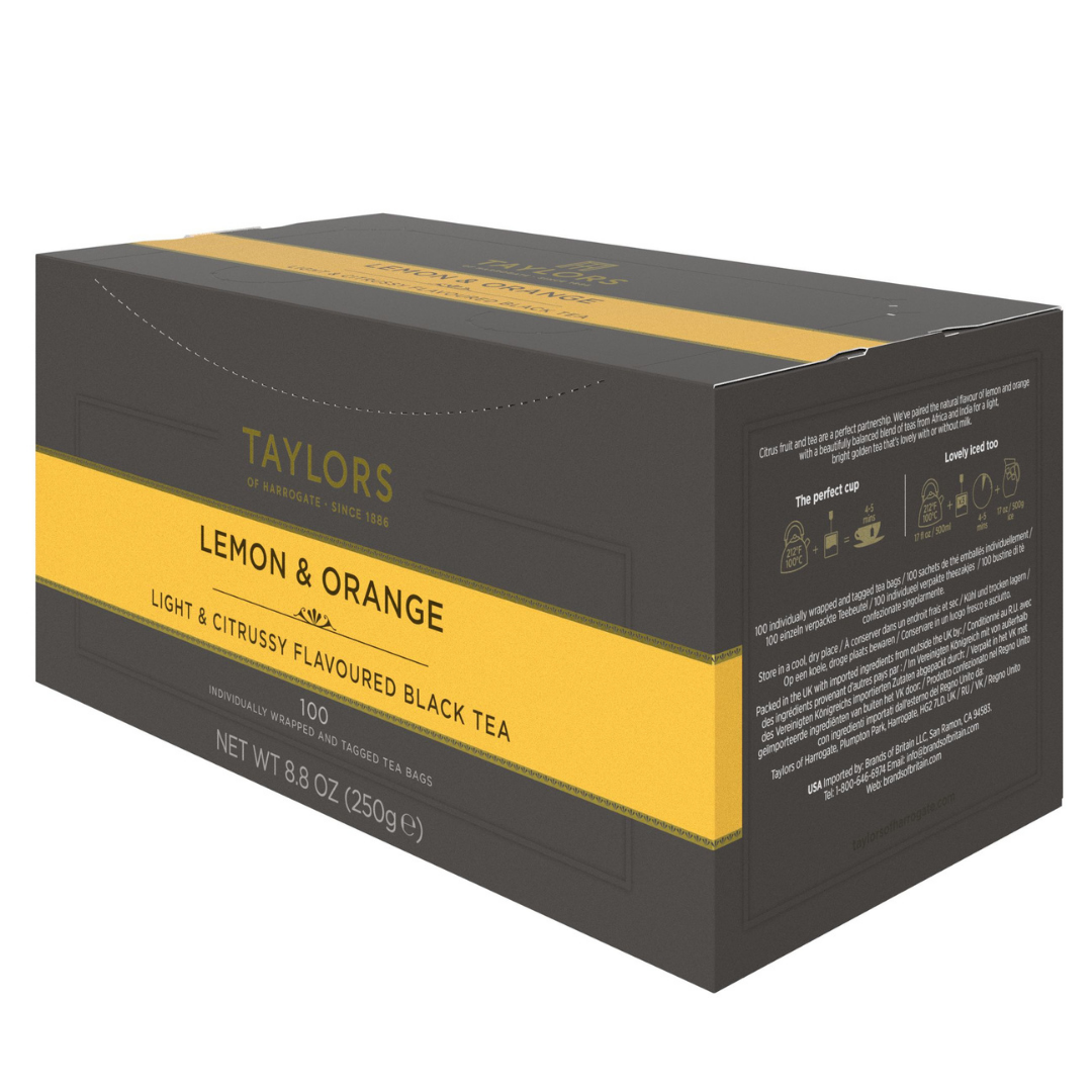 Taylors of Harrogate Lemon & Orange Tea, 100 Count