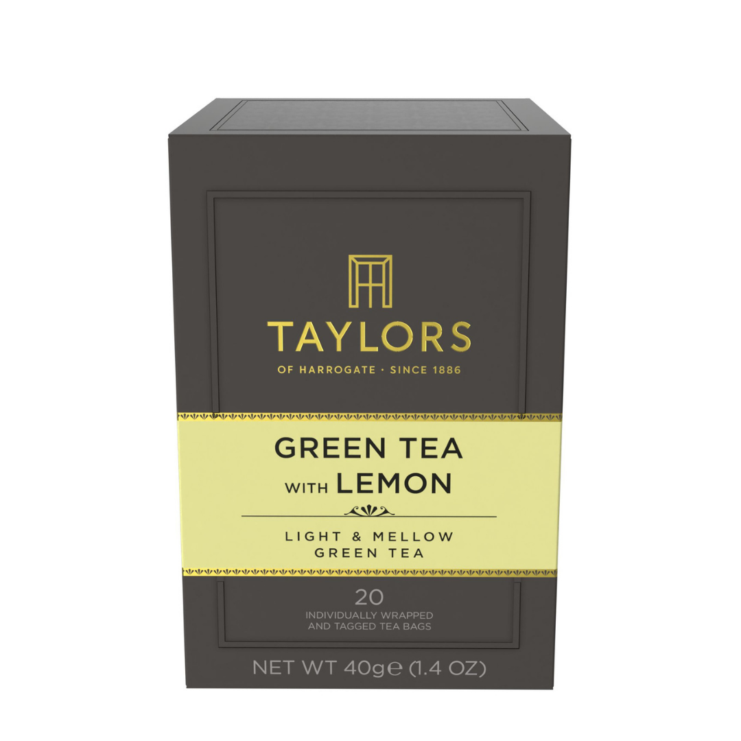 Taylors of Harrogate Green Tea with Lemon Tea, 20 Count