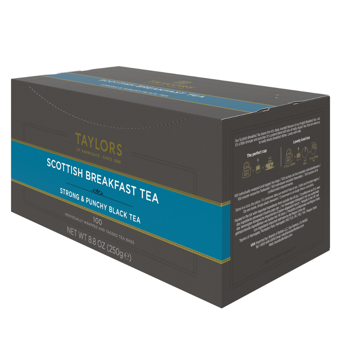 Taylors of Harrogate Scottish Breakfast Tea, 100 Count