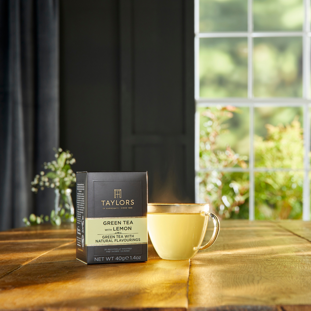 Taylors of Harrogate Green Tea with Lemon Tea, 100 Count