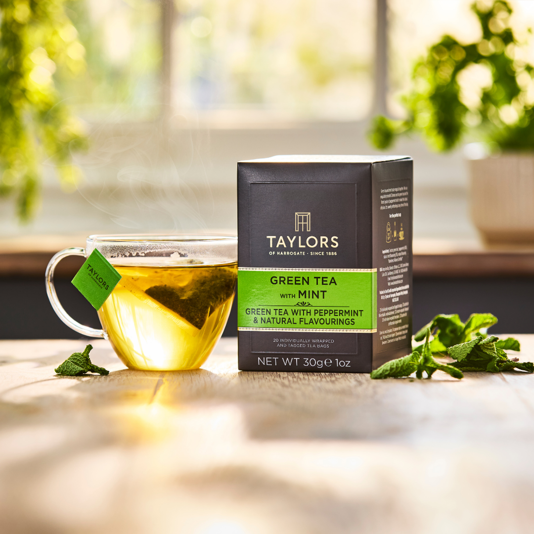 Taylors of Harrogate Green Tea with Mint Tea, 20 Count