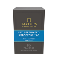 Taylors of Harrogate Decaffeinated Breakfast Tea, 50 Count