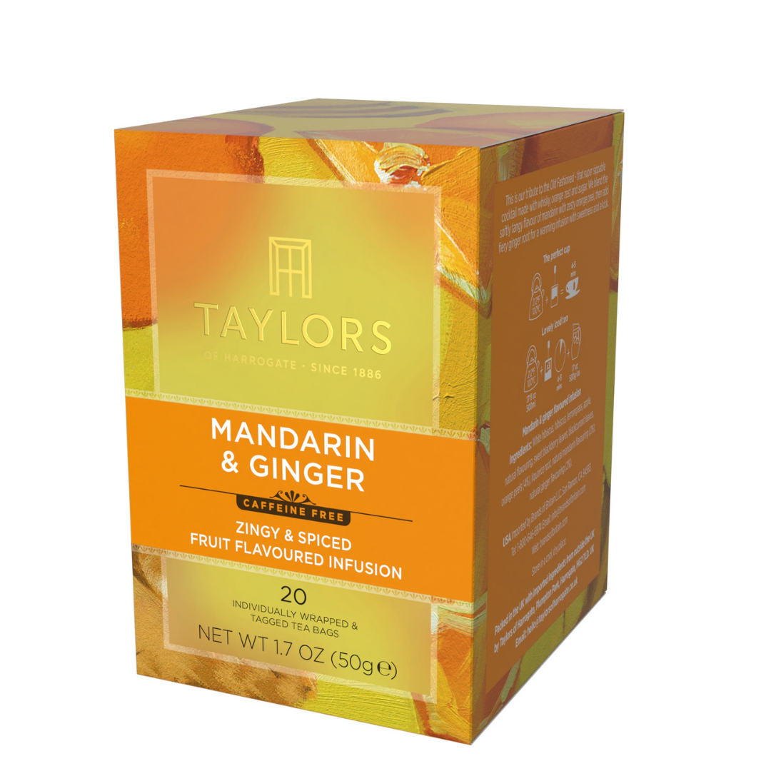 Taylors of Harrogate Mandarin & Ginger Infusion, 20 Count