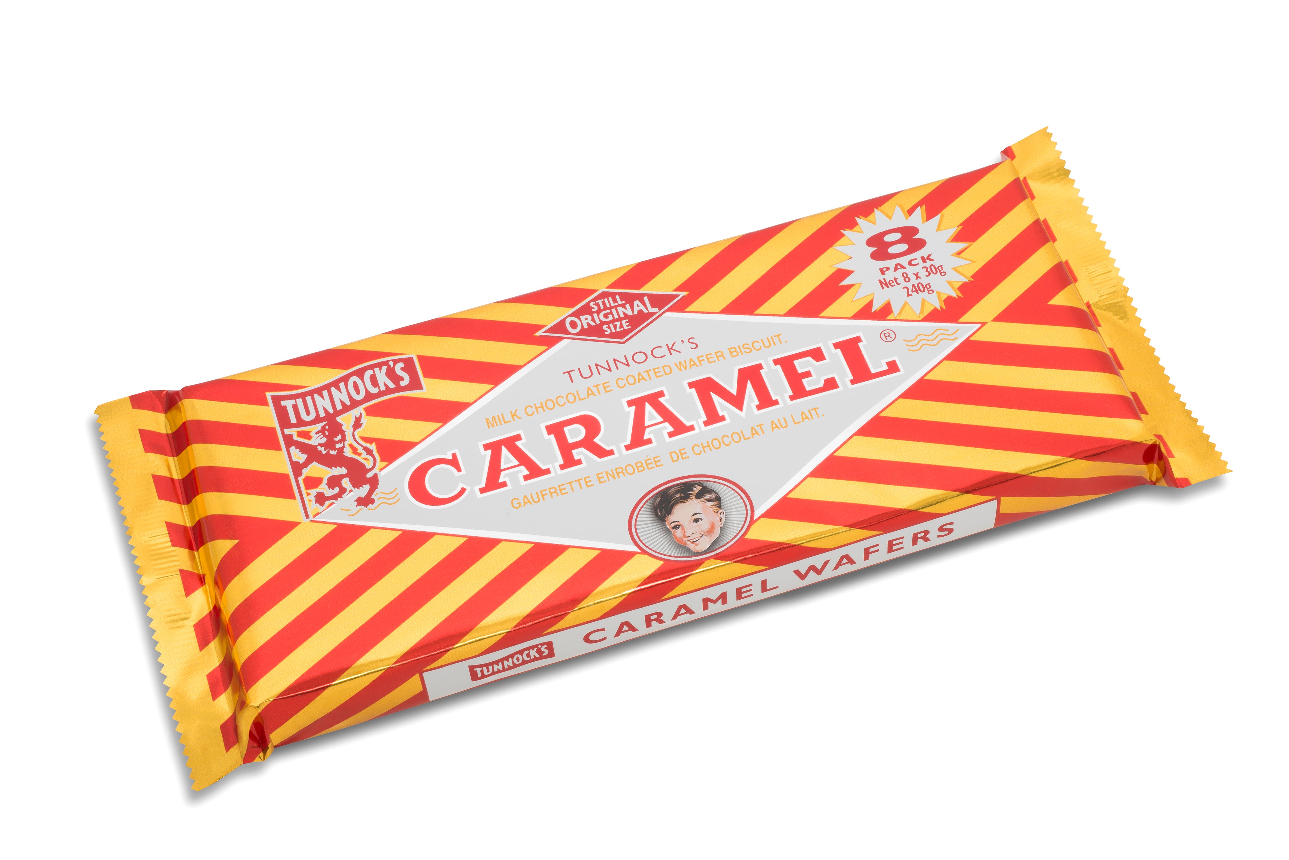 Milk Chocolate Caramel Wafers 8 Pack (Pack of 3 - 24 bars