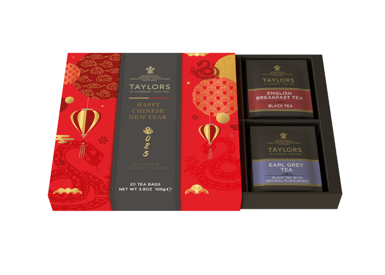 Taylors of Harrogate Chinese New Year Gift Set, Assorted Black Teas, 20 Count