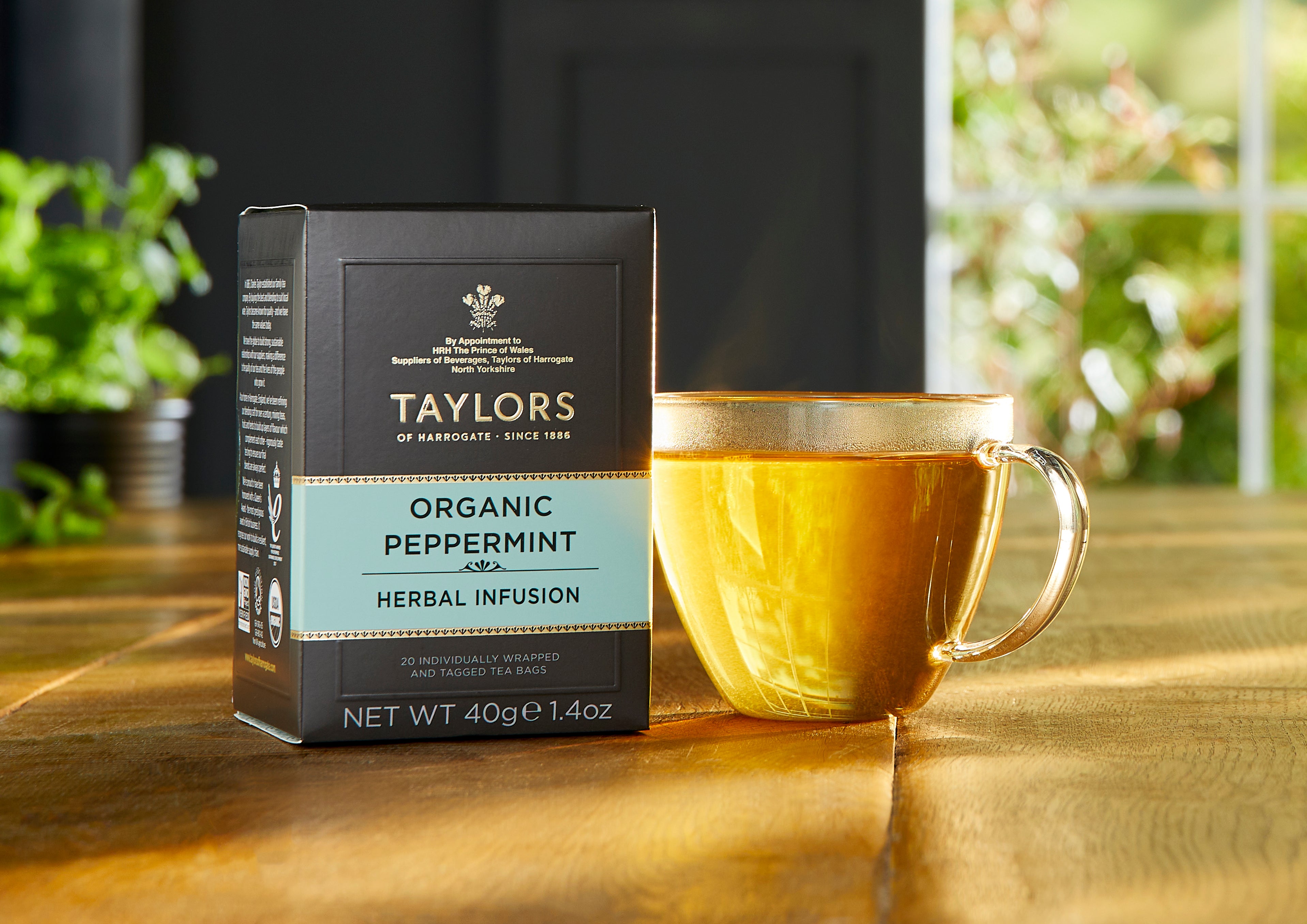 Taylors of Harrogate Organic Peppermint Herbal Tea, 20 Teabags