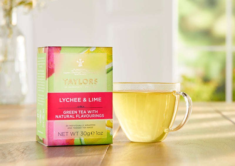 Taylors of Harrogate Lychee & Lime Green Tea, 20 Teabags – Brands of ...